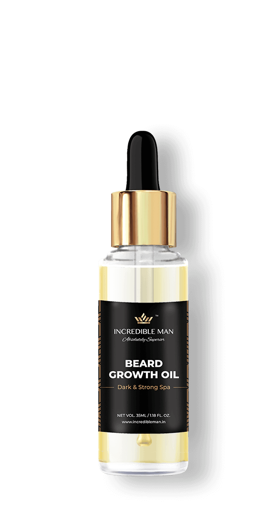 Incredible Man Beard Growth Oil For Thicker Beard – Rosemary, Aloe Vera & Chamomile(28ml)