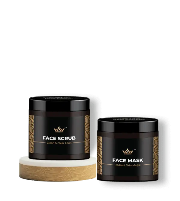 Clear Skin – Face Scrub + Face Pack for Glowing Skin
